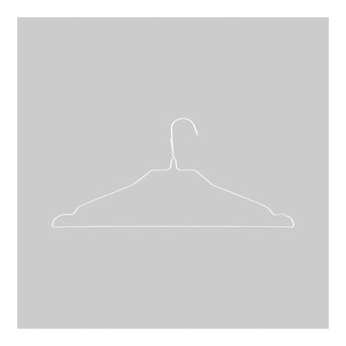 WHITE POWDER COATED HANGERS MOD. RG 2,20mm